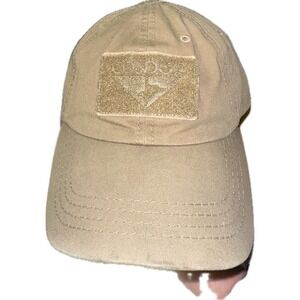 Condor Tan Beige Dad Hat Cap Interchangeable Patch One Size Fits Most Strapback